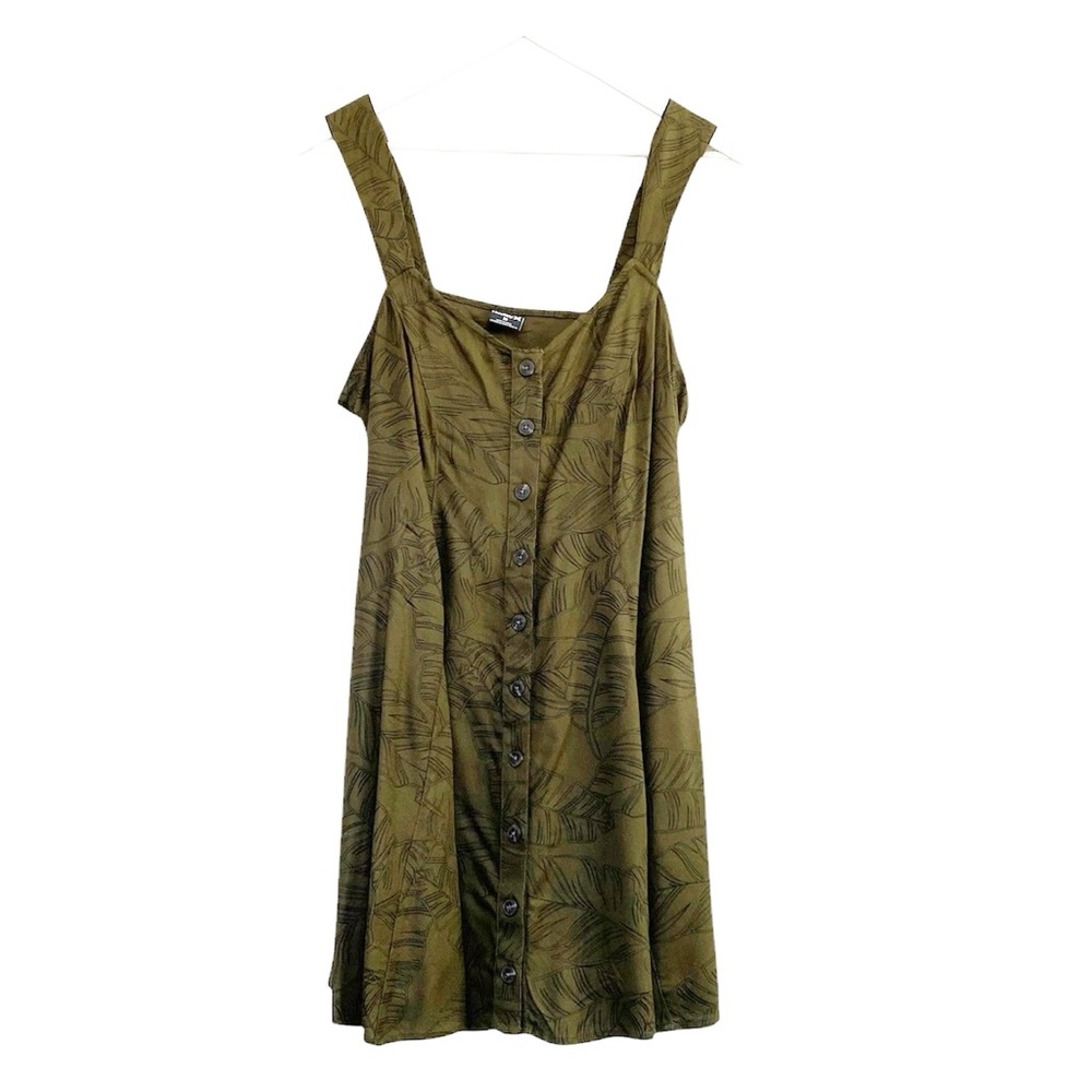 Hurley Green Tan Sleeveless Sundress